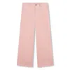 Chloé Wide-leg Cotton Trousers In Pink