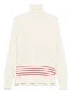 Chloé Oversized Wool And Mohair Knit Turtleneck Jumper In Neutral