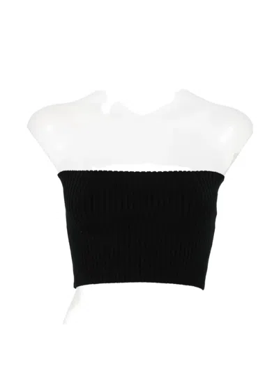 Chloé Ribbed-knit Bandeau Top In Multi