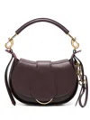 Chloé Medium Chloe Ride Leather Shoulder Bag In Red