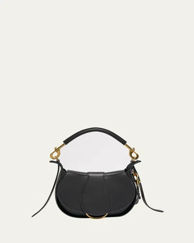 CHLOÉ RIDE FLAP SHOULDER BAG IN SMOOTH CALFSKIN