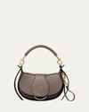Chloé Ride Flap Shoulder Bag In Smooth Calfskin In Brown