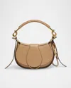 Chloé Ride Flap Shoulder Bag In Smooth Calfskin In Brown