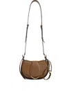 Chloé Ride Leather Shoulder Bag In Brown