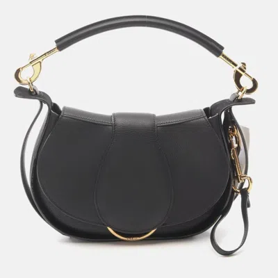Pre-owned Chloé Ride Shoulder Bag Leather Black