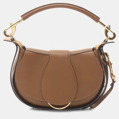Pre-owned Chloé Ride Shoulder Bag Leather Brown