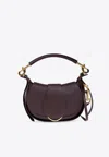 Chloé Ride Flap Shoulder Bag In Smooth Calfskin In Purple