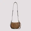 Chloé Ride Leather Shoulder Bag In V Dark Khaki
