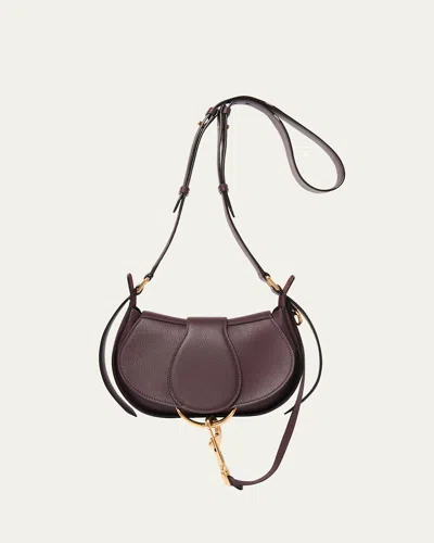 CHLOÉ RIDE SMALL FLAP CROSSBODY BAG IN CALFSKIN