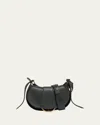 Chloé Ride Small Flap Crossbody Bag In Calfskin In Black