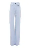 Chloé Rigid High-rise Organic Denim Flared Jeans In Blue