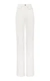 Chloé Rigid High-rise Organic Denim Flared Jeans In White