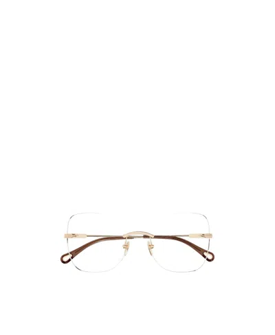 Chloé Rimless Butterfly-frame Glasses In White