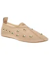 Chloé Rita Blushy Beige Ballet Flats In Transparent Mesh Women In Nude
