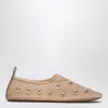 Chloé Rita Blushy Beige Ballet Flats In Transparent Mesh Women In Sand