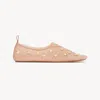 Chloé Rita Mesh Studded Ballet Flats In Animal Print