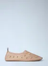 Chloé Rita Blushy Beige Ballet Flats In Transparent Mesh Women In Multi