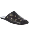 Chloé Susanna Buckle-details Studded Flat Pumps In Black