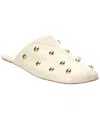 Chloé Rita Studded Leather Mules In White