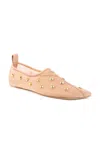 Chloé Rita Mesh Studded Ballet Flats In Animal Print
