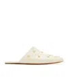 Chloé Off-white Rita Mule Flats In White