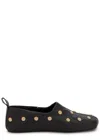 Chloé Chloe Rita Stud-embellished Leather Ballet Flats In Black