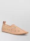 Chloé Rita Blushy Beige Ballet Flats In Transparent Mesh Women In Pink