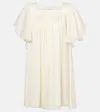 Chloé Ro33 Silk Minidress In Weiss