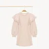 Chloé Robe Volantée Fille Rose Taille 6 100% Coton In Pink
