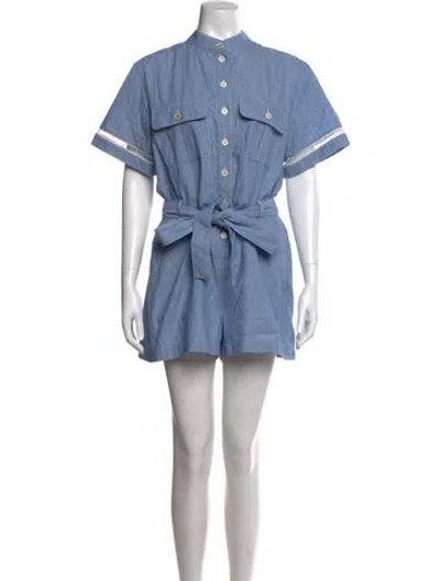 Pre-owned Chloé Romper In Blue