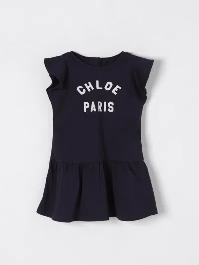 Chloé Romper  Kids Color Blue