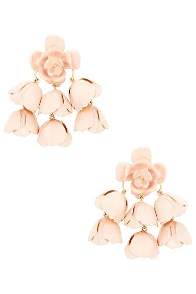 Chloé Rose Earrings In Orange
