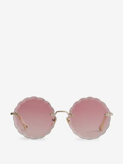 Chloé Rosie Oval Sunglasses In Round Lens Design