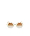 Chloé Rosie Round Sunglasses In Nude