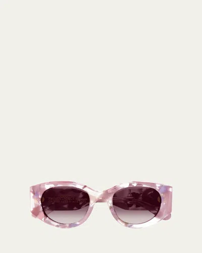 CHLOÉ ROUND ACETATE SUNGLASSES