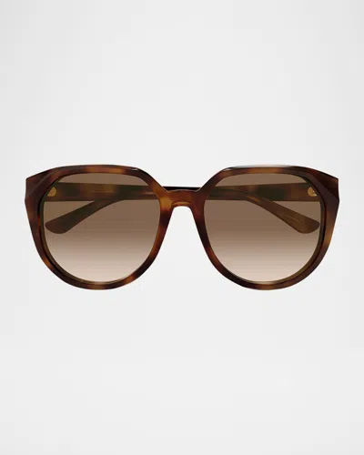 Chloé Round Acetate Sunglasses In Multi