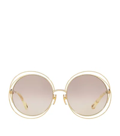 CHLOÉ ROUND CARLINA SUNGLASSES