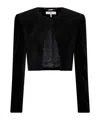 Chloé Round-collar Long-sleeve Casual Jacket In Black