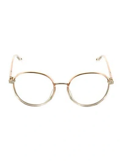 Pre-owned Chloé Round Eyeglasses In Orange