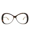 Chloé Round-frame Bio Acetate Optical Frames In Havana Brown Transparent