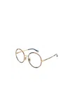 Chloé Gradient Round-frame Glasses In Nude