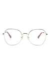 Chloé Round-frame Glasses In 金色