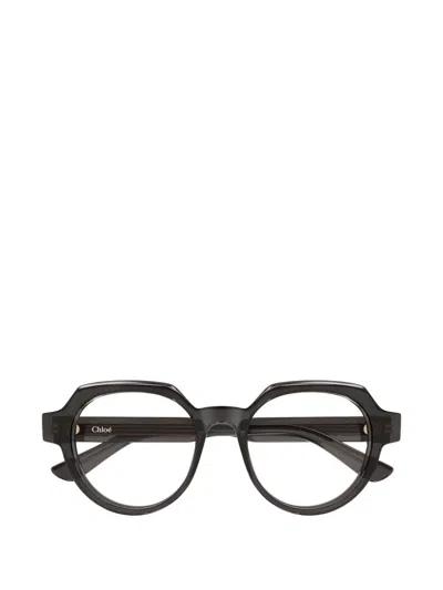 Chloé Round-frame Glasses In Black