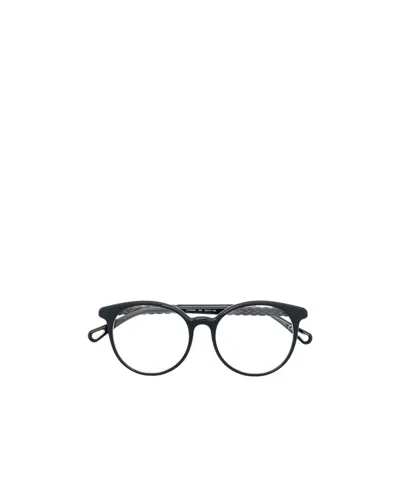 Chloé Round-frame Glasses In Black
