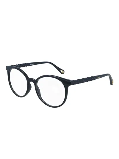 Chloé Round-frame Glasses In Blue