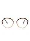 Chloé Brille Mit Rundem Gestell In Braun