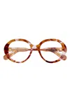 Chloé Round Frame Glasses In Brown
