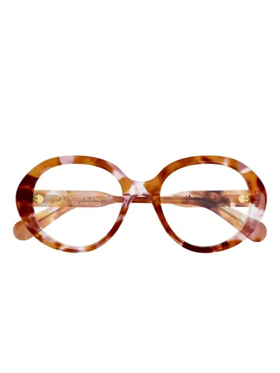 Chloé Round Frame Glasses In Brown