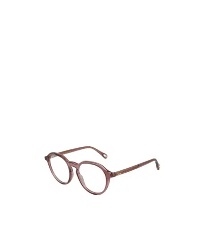 Chloé Round-frame Glasses In Brown