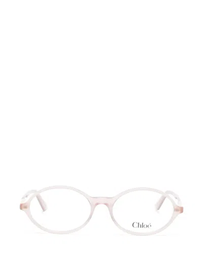 Chloé Round-frame Glasses In Neutral
